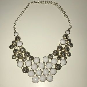 Gold and White Necklace